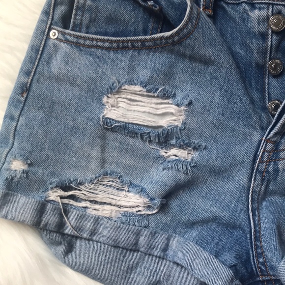 FOREVER 21 Jean Shorts - Size 27 - Picture 4 of 5